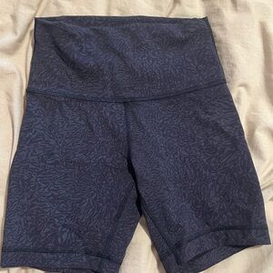 lululemon athletica Black Textured Bike Shorts